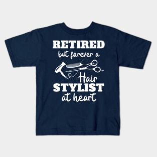 Hairstylist Retirement Gift Kids T-Shirt